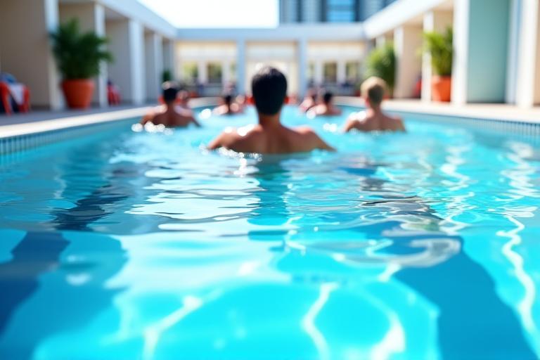 Aquatic fitness classes sa Mantala Pools Davao City